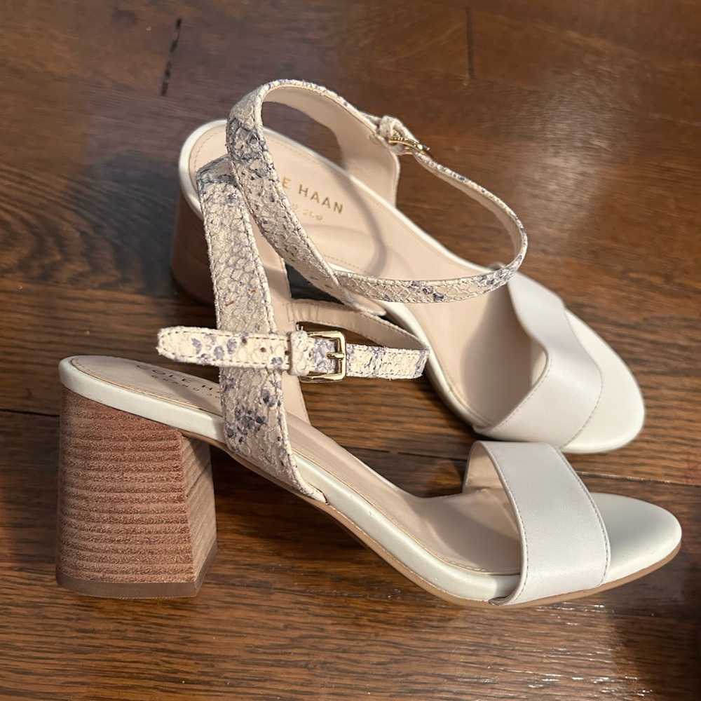 Cole Haan Snakeskin Strap Heels